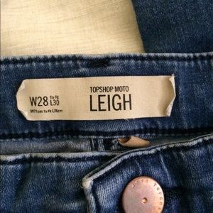 Topshop Moto Leigh Jean size 28